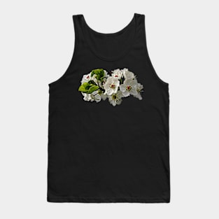 Flowering White Pear Blossoms Tank Top